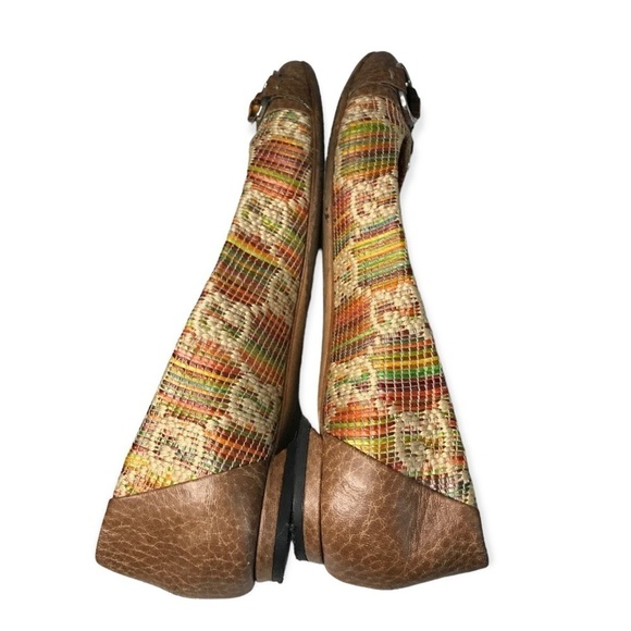 *Authentic* Gucci GG monogram raffia bamboo horsebit kitty ballet flats - Picture 7 of 9
